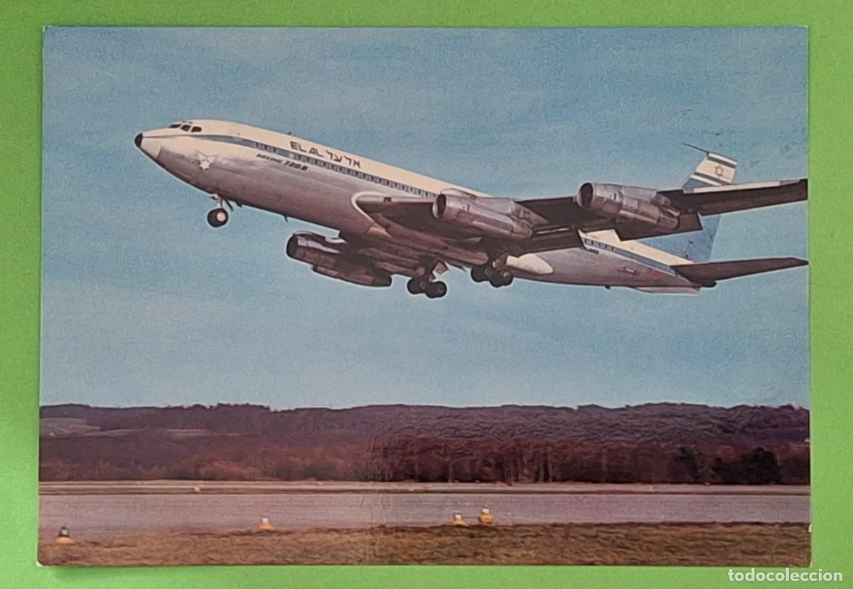Cartes Postales: AVION - BOEING 720 B ELAL - POSTAL ORIGINAL SIN CIRCULAR - AVIONES - AVIACION