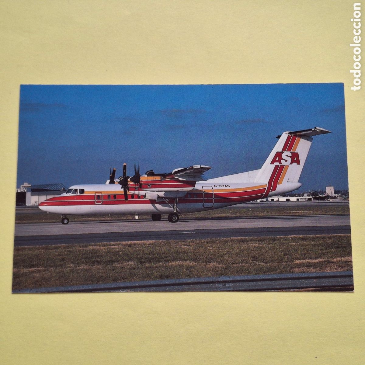 Postales: ATLANTIC SOUTHEAST AIRLINES DEHAVILLAND DASH 7-102 - POSTAL AVION AVIACION - MARY JAYNE&acute;S