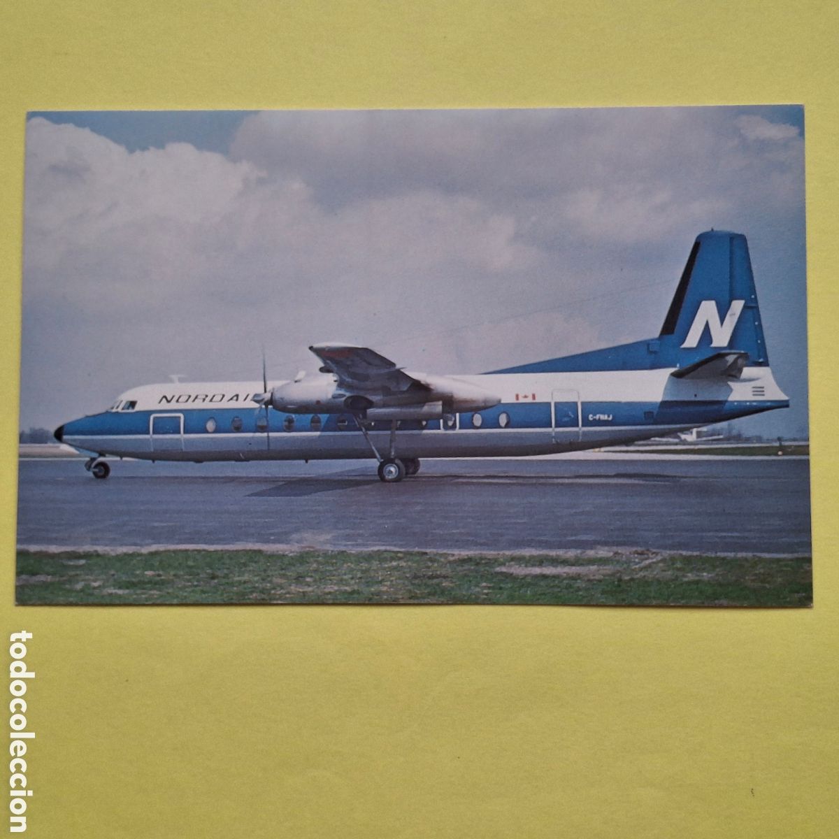 Postales: NORDAIR FAIRCHILD-HILLER FH-227E - POSTAL AVION AVIACION - MARY JAYNE&acute;S