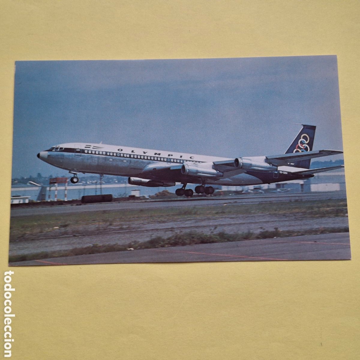 Postales: OLYMPIC AIRWAYS BOEING 707-384C ATHENS - POSTAL AVION AVIACION - MARY JAYNE&acute;S