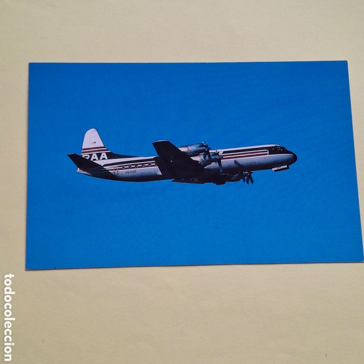 Postales: REEVE ALEUTIAN AIRWAYS LOCKHEED L-188PF ELECTRA N9744C - POSTAL AVION AVIACION - MARY JAYNE&acute;S