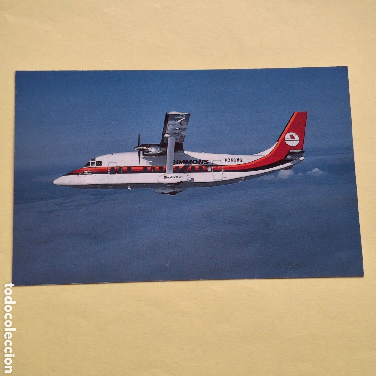 Postales: SIMMONS AIRLINES SHORTS 360 N360MQ - POSTAL AVION AVIACION - MARY JAYNE&acute;S