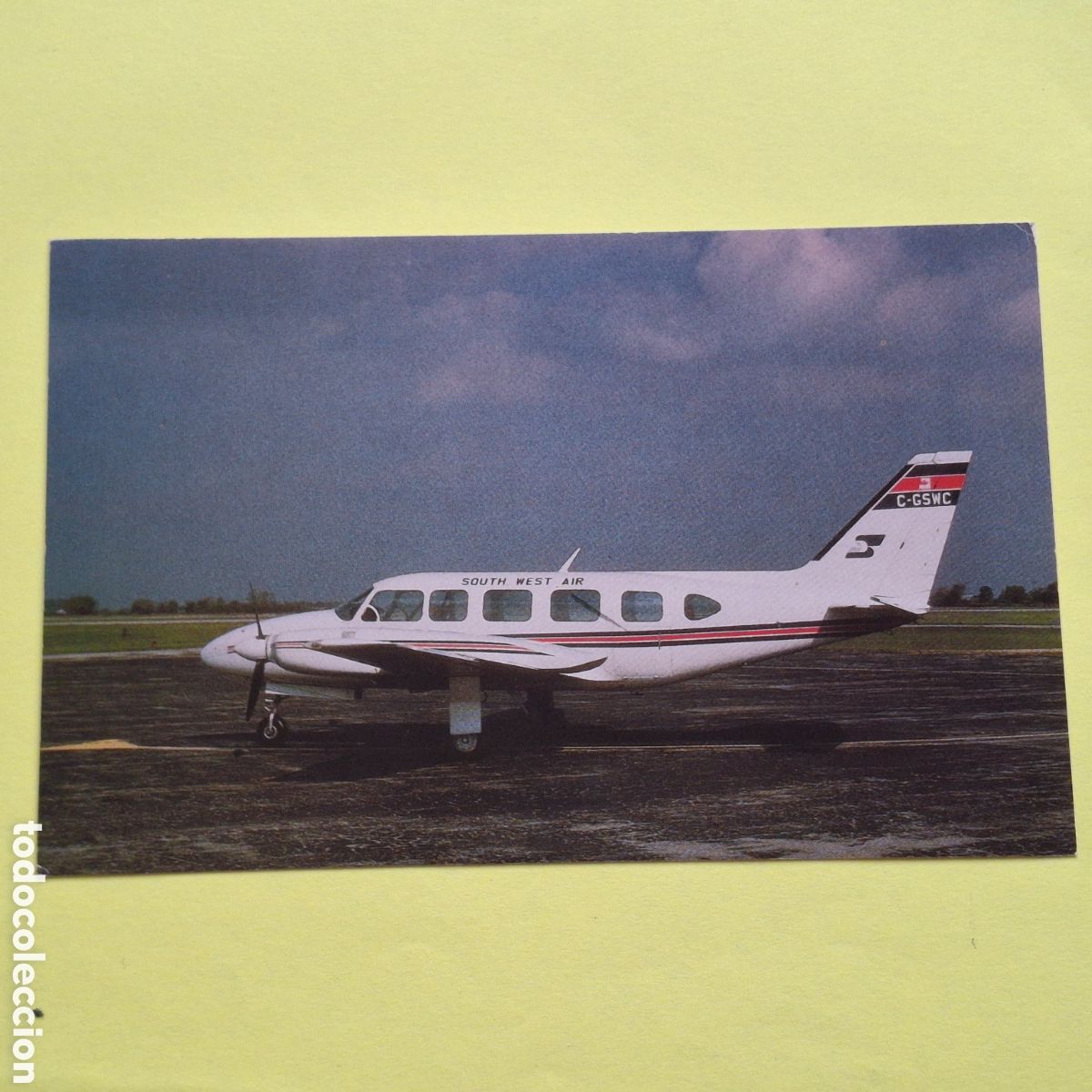Postales: SOUTH WEST AIR PIPER NAVAJO SHIEFTAN C-GSWC - POSTAL AVION AVIACION - MARY JAYNE&acute;S