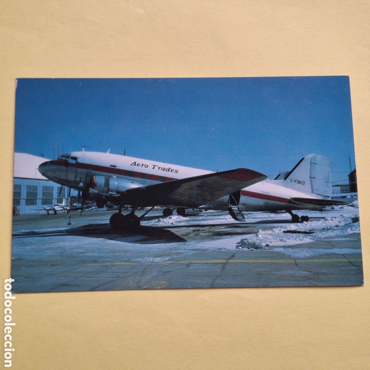 Postales: AERO TRADES DOUGLAS DC-3 C-FBKQ - POSTAL AVION AVIACION - MARY JAYNE&acute;S