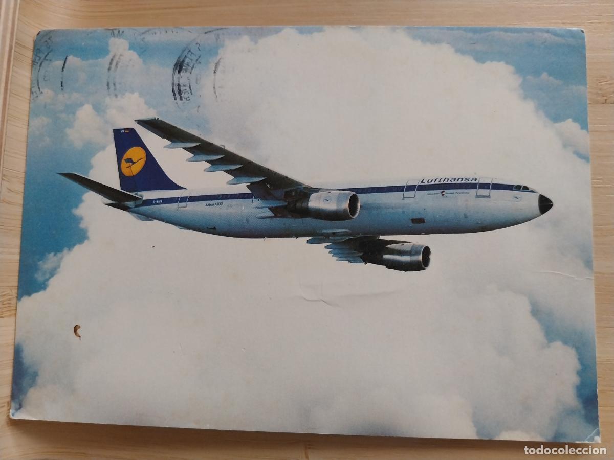 Postales: LUFTHANSA AIRBUS A 300 CIRUCLADA A&Ntilde;O 1983