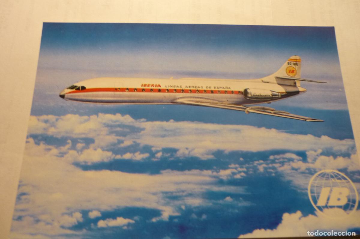 Postales: postal iberia avion caravelle xr