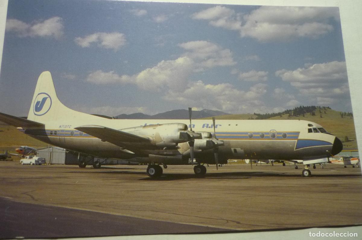 Postales: postal extranjera johnson air electra l 188a