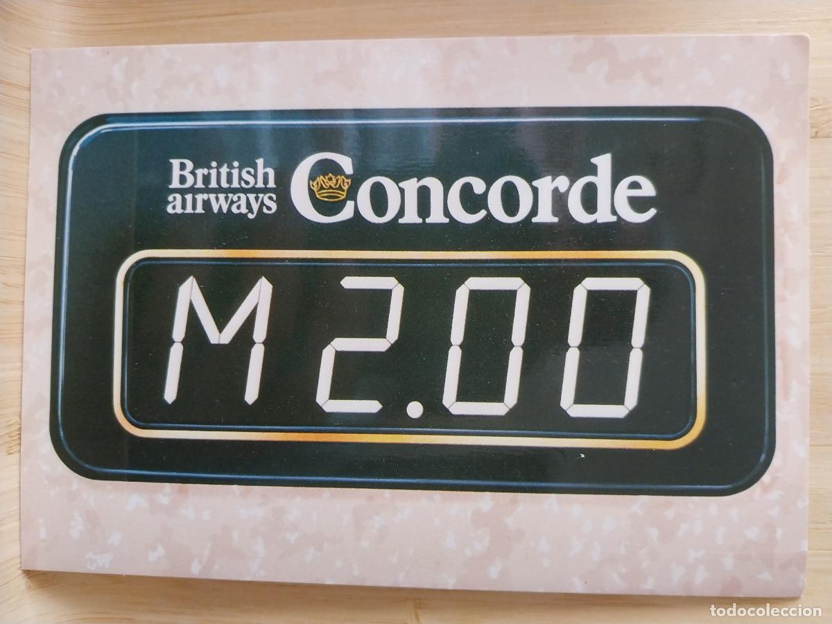 Postales: CONCORDE BRITISH AIRWAYS MACHMETER POSTAL AEROLINEAS SC ORIGINAL