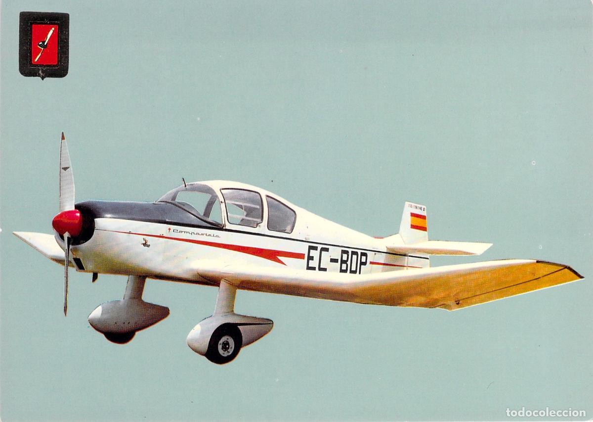 Postales: Postal Avioneta Deportiva Jodel D. 1190 S. Compostela Sabadell