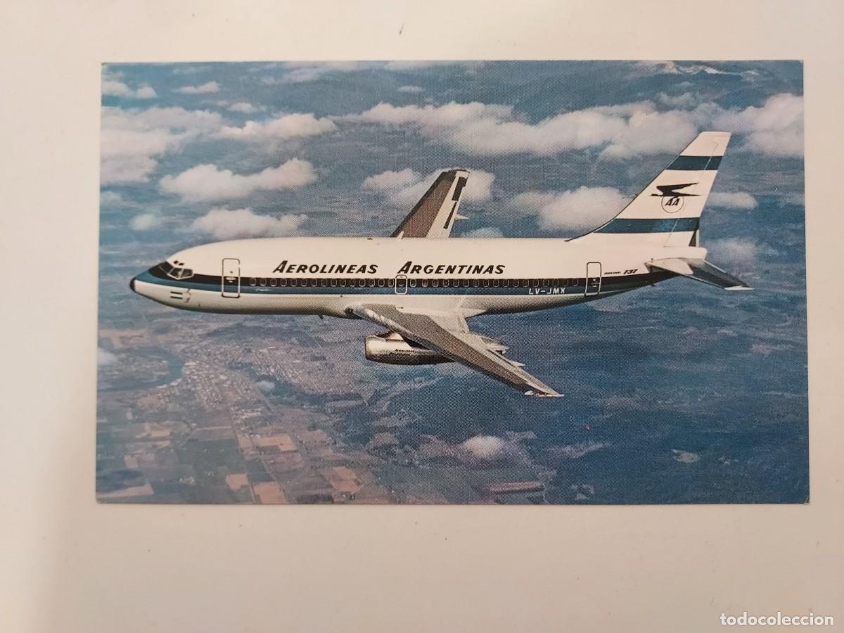 Postales: POSTAL AEROLINEAS ARGENTINAS AVION BOEING 737-200. SIN CIRCULAR