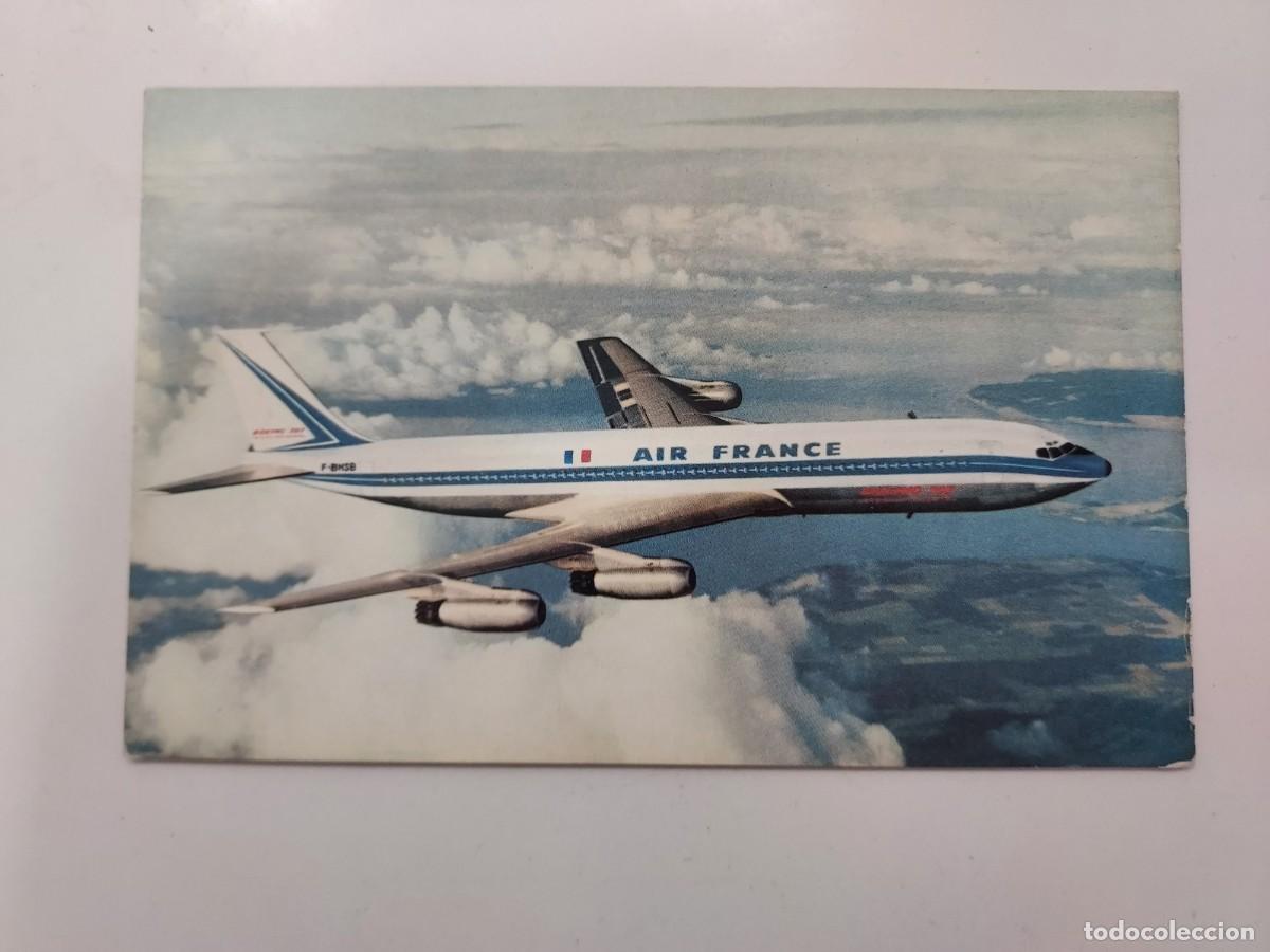Postales: POSTAL AEROLINEA AIR FRANCE BOEING 707 INTERCONTINENTAL. SIN CIRCULAR