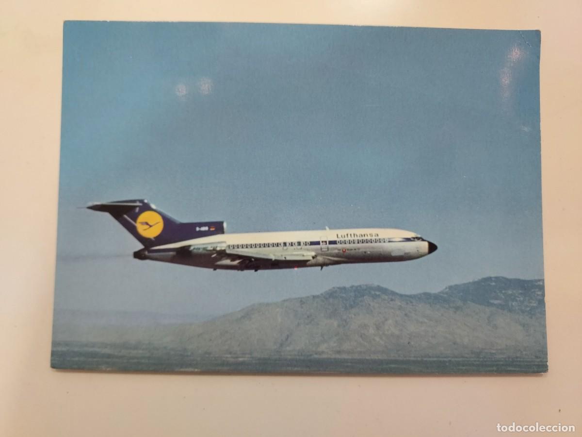 Postales: POSTAL AEROLINEA LUFTHANSA BOEING 727 EUROPA JET. SIN CIRCULAR