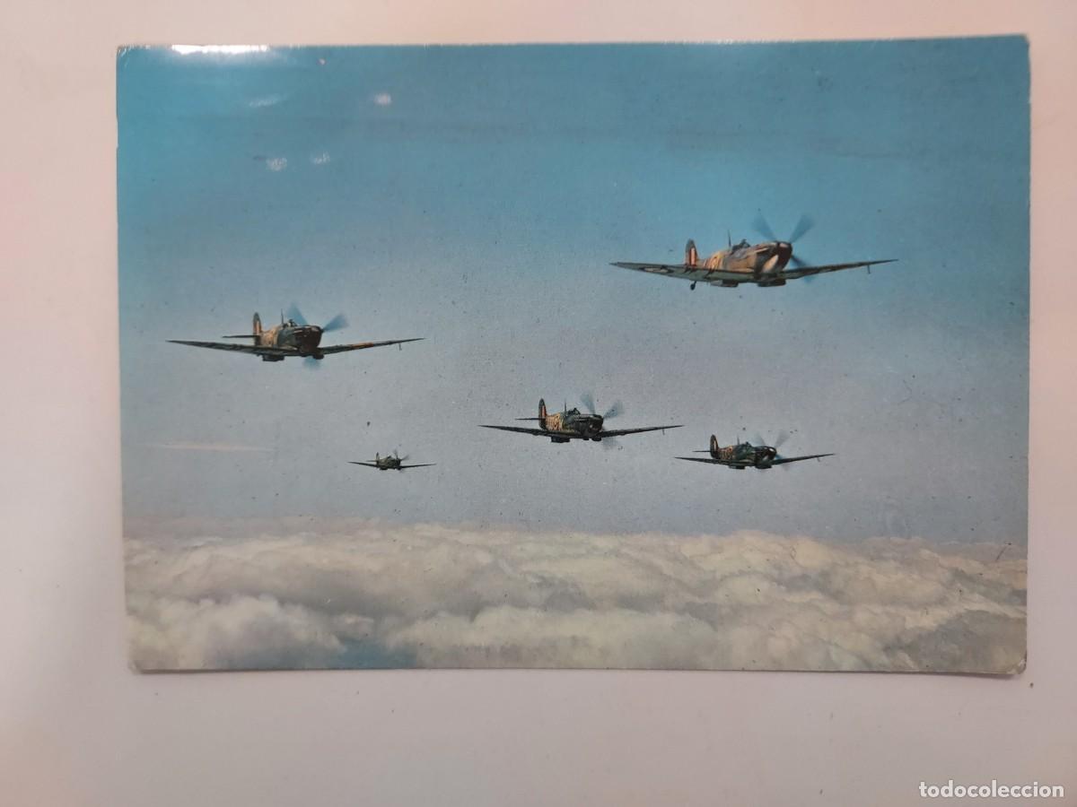 Postales: POSTAL AVION BATTLE OR BRITAIN Supermarine Spitfire Royal Air Force (RAF). CIRCULADA