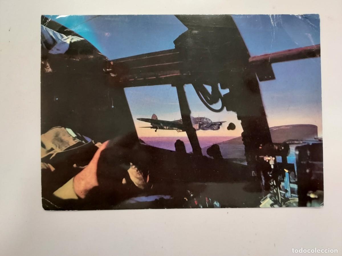 Postales: POSTAL AVION BATTLE OR BRITAIN cockpit Heinkel Bomber. CIRCULADA