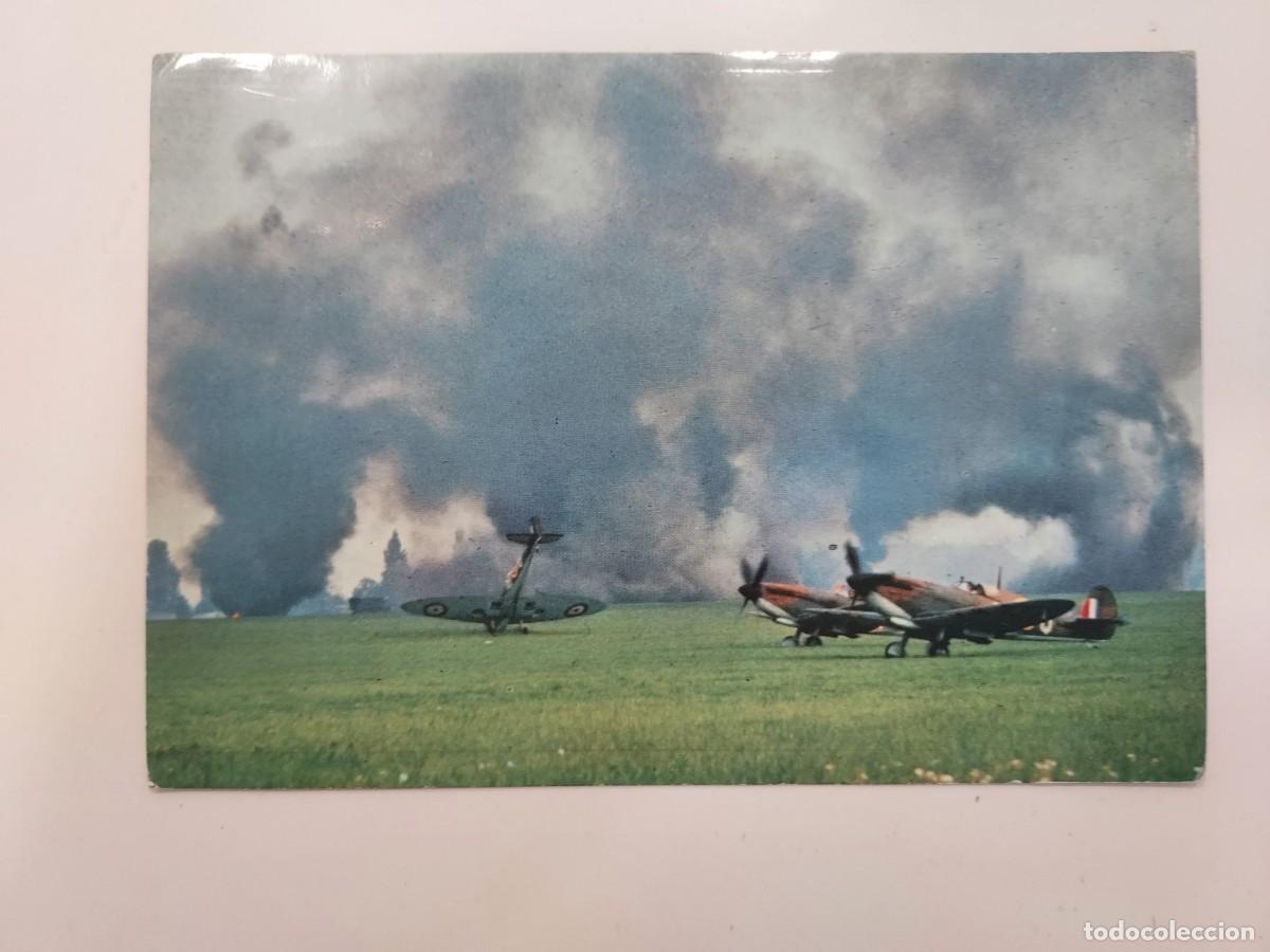 Postales: POSTAL AVION BATTLE OR BRITAIN Supermarine Spitfires. CIRCULADA