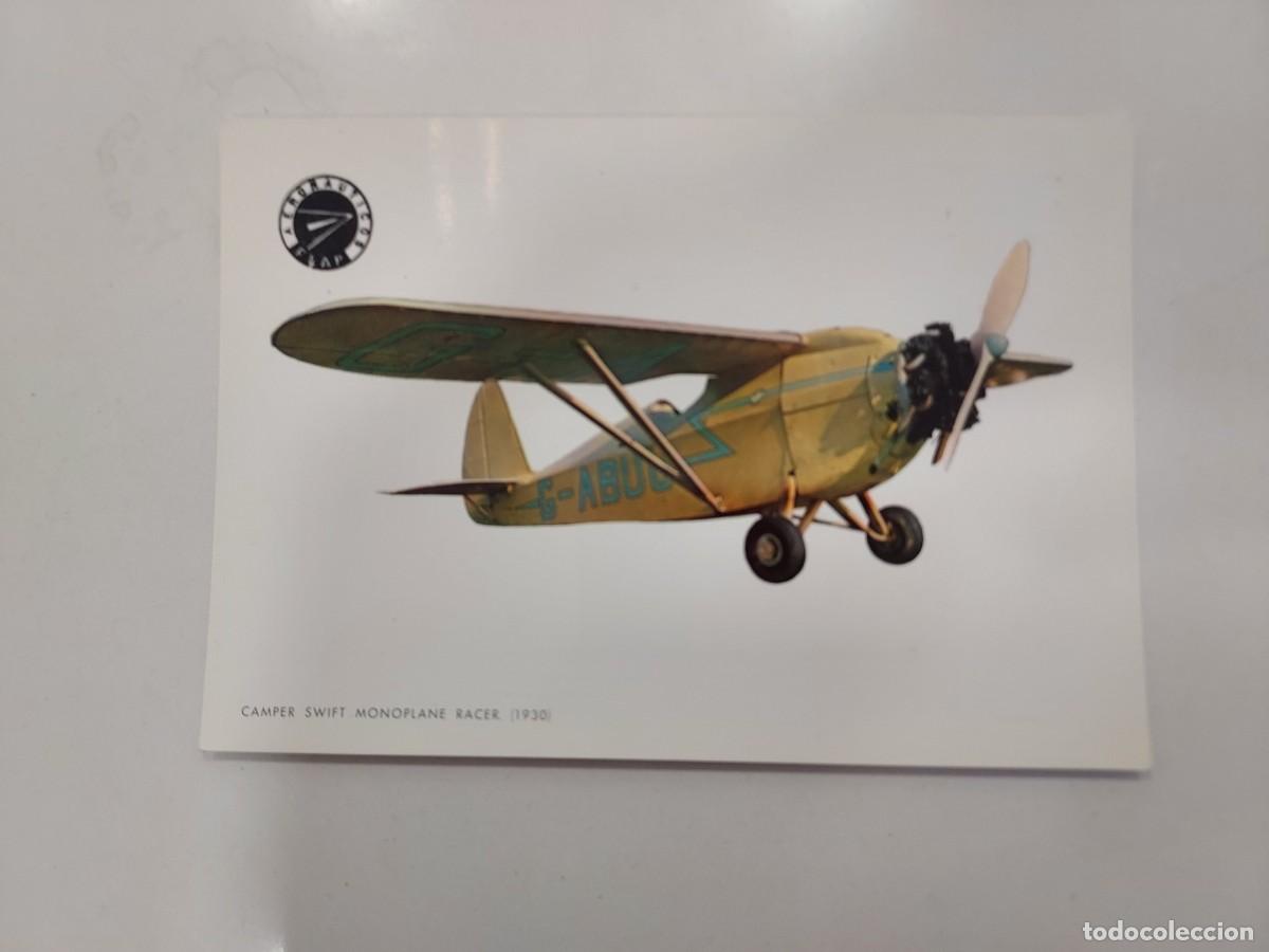 Postales: POSTAL CAMPER SWIFT MONOPLANE RACER (1930). FLAP AERONAUTICOS. CYZ. SIN CIRCULAR. 1969