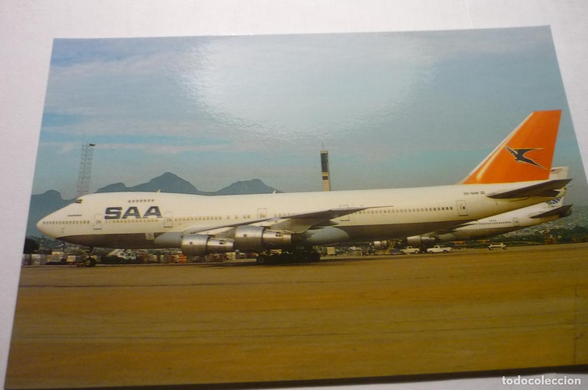 Postales: postal extranjera avion boeing 727 south african airways
