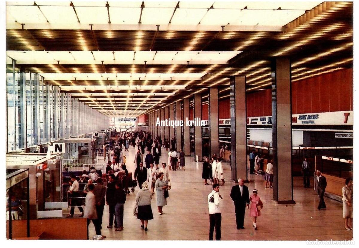Postales: AEROPORT DE PARIS - ORLY , LE HALL DE L'AEROGARE / EDITIONS P.I. N&ordm; 189 / SIN FRANQUEAR
