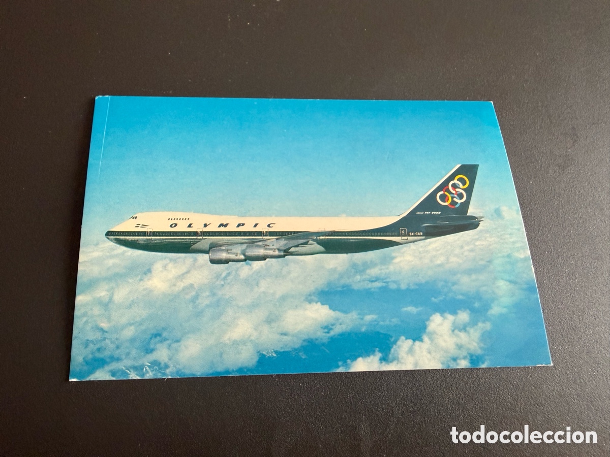 Postales: Postal. OLYMPIC AIRWAYS. BOEING 747-2004 JUMBO JET