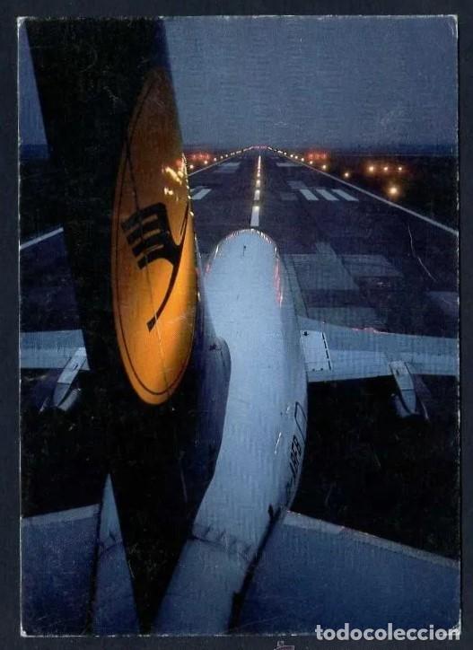 Cartoline: Lufthansa. Postal publicitaria. Circulada.