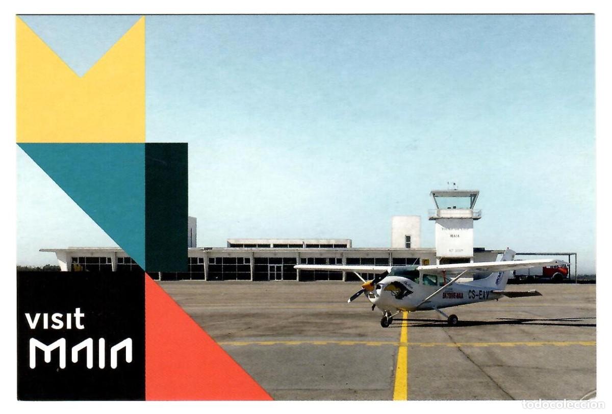 Postales: AER&Oacute;DROMO MUNICIPAL DE VILAR DE LUZ, Maia, Portugal. (AEROPUERTOS)