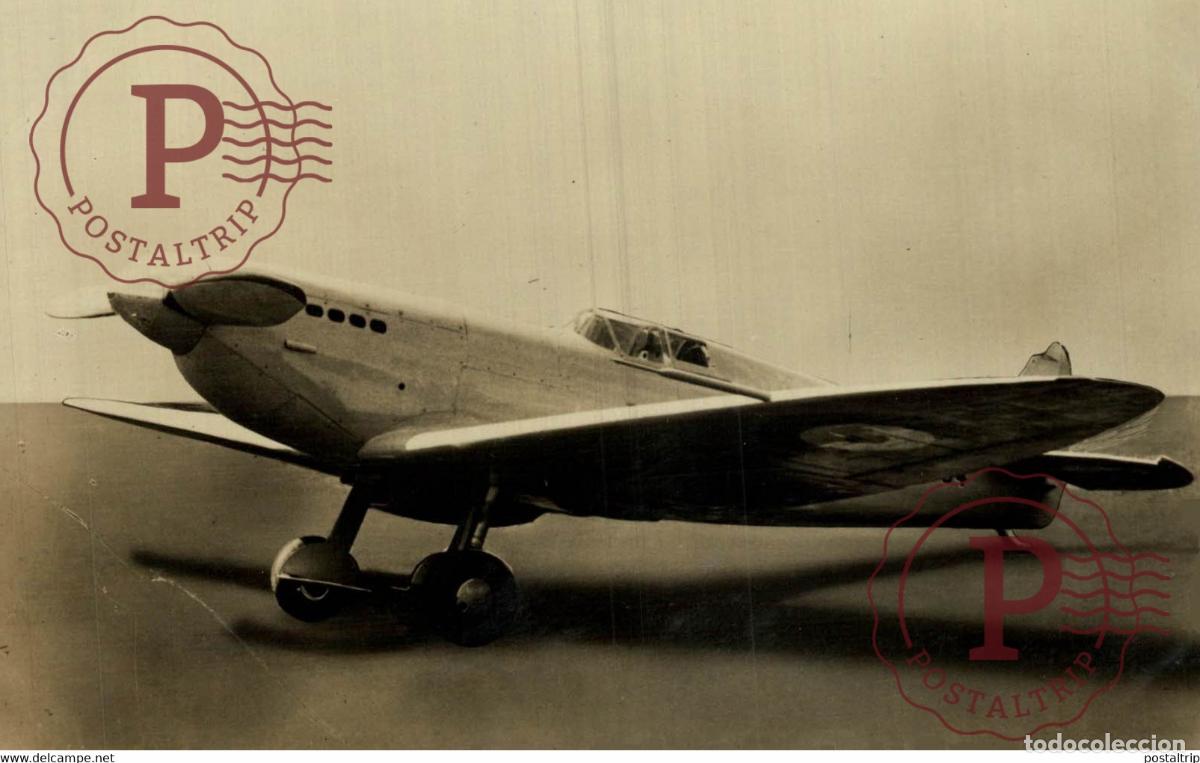 Postcards: RPPC. VICKERS SUPERMARINE ,,SPITFIRE JACHTVLIEGTUIG VAN DE ROYAL AIR FORCE. REAL PHOTO POSTCARD. AV