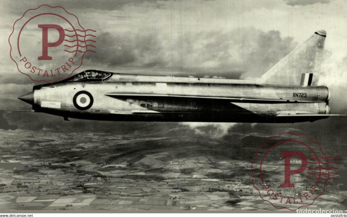 Postcards: RPPC. ELECTRIC LIGHTNING MK2 ROYAL AIR FORCE. REAL PHOTO POSTCARD. AVIACI&Oacute;N