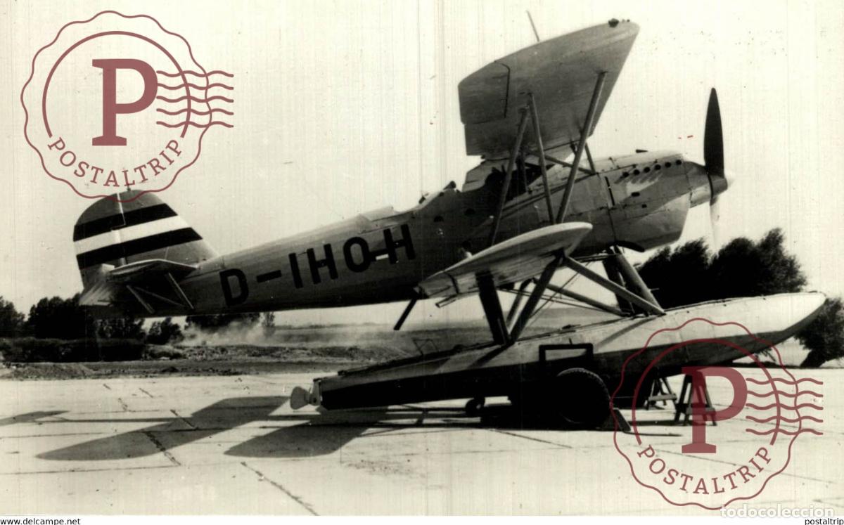 Postcards: RPPC. ALEMAGNE HEINKEL ZEEVERKENNER HE 60 DUITSLANG GERMANY REAL PHOTO POSTCARD. AVIACI&Oacute;N