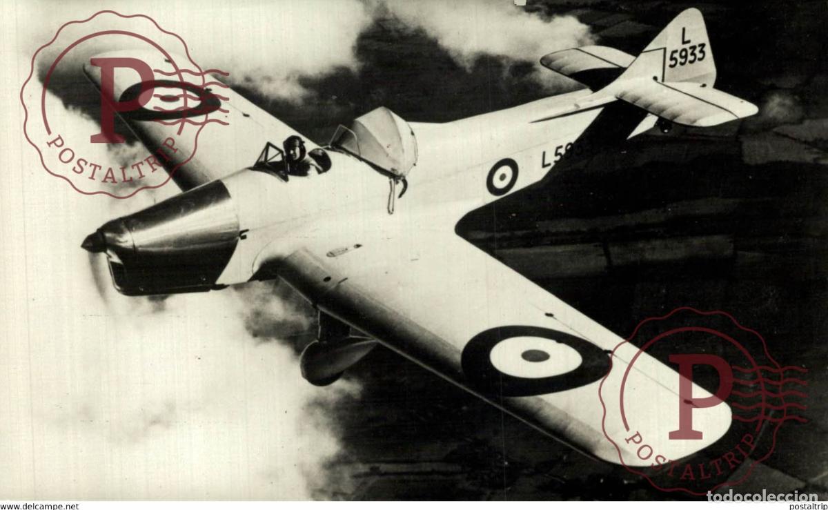 Postales: RPPC. SCHOOLVLIEGTUIG MILES ,,MAGISTER VAN DE ROYAL AIR FORCE. REAL PHOTO POSTCARD