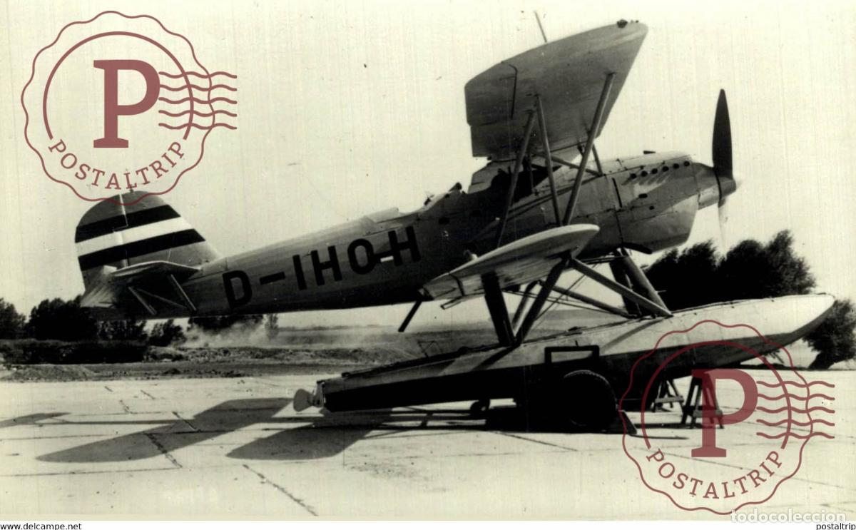 Postales: RPPC. ALEMAGNE HEINKEL ZEEVERKENNER HE 60 DUITSLANG GERMANY REAL PHOTO POSTCARD. AVIACI&Oacute;N