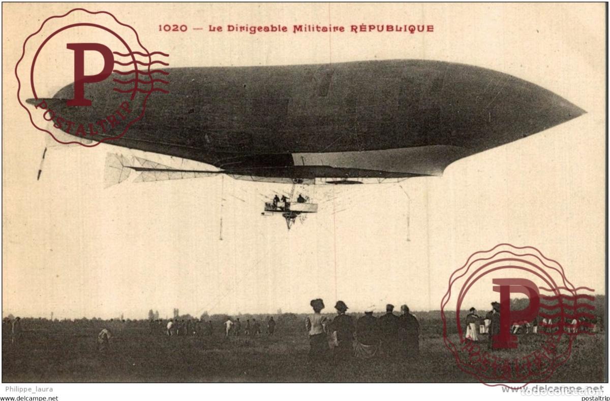 Postales: Le Dirigeable Militaire REPUBLIQUE - Foto 1