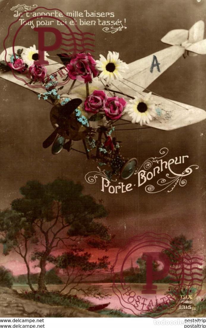 Postales: aviacion, avion, vliegtuig