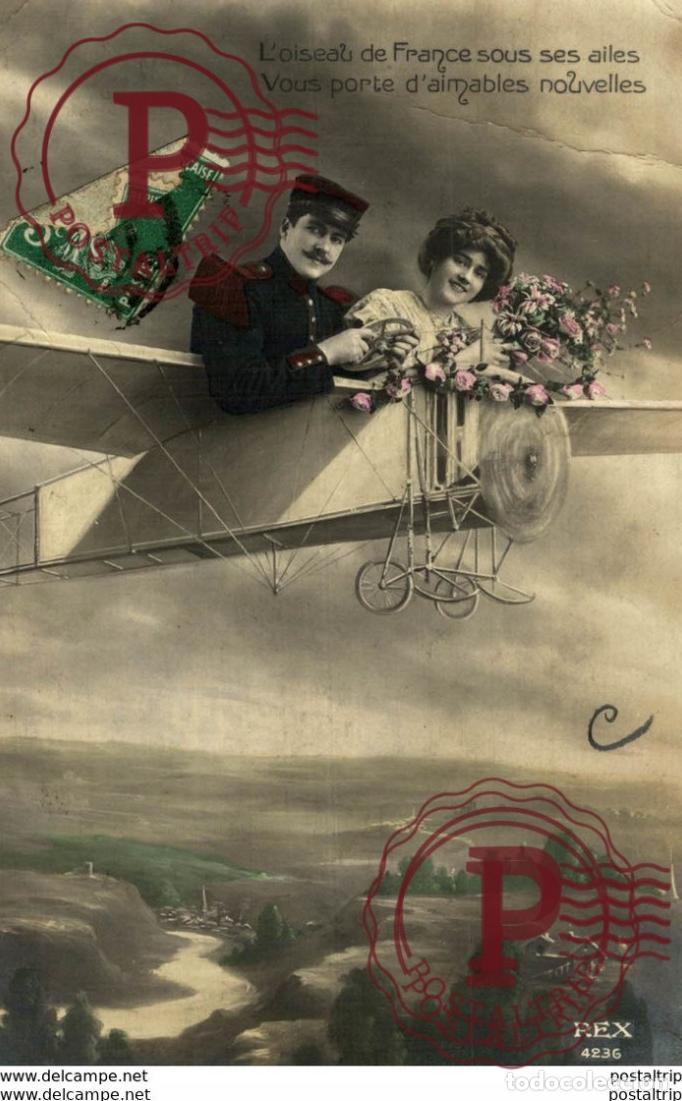 Postales: aviacion, avion, vliegtuig