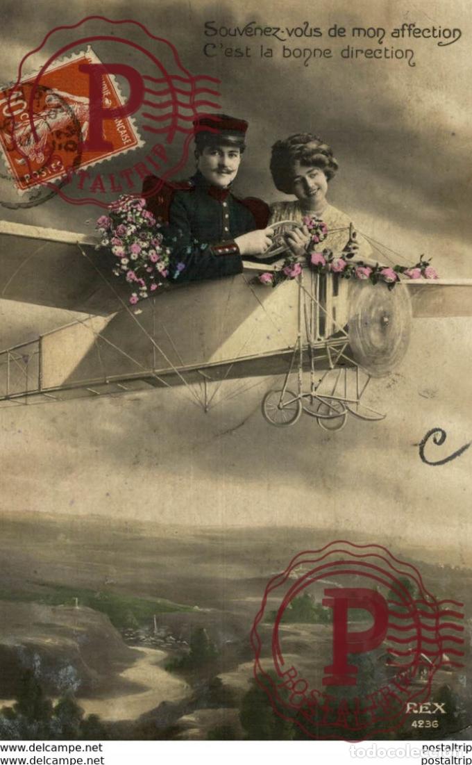 Postales: aviacion, avion, vliegtuig