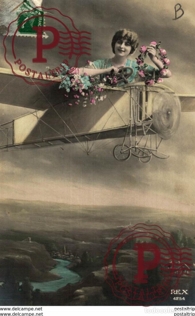 Postales: aviacion, avion, vliegtuig