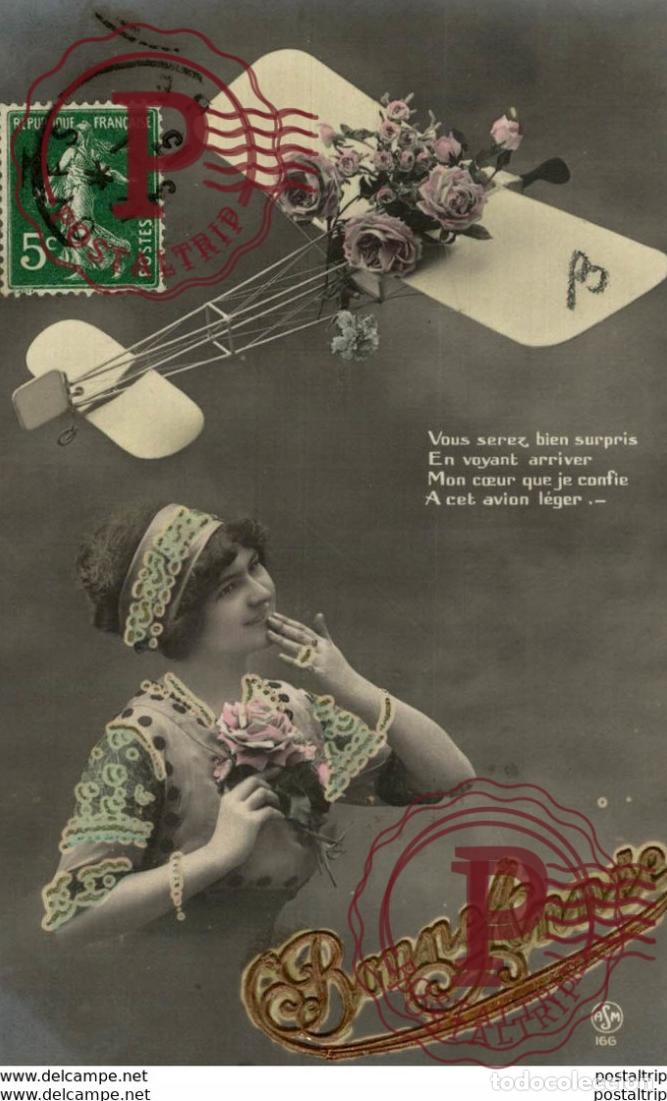 Postkarten: aviacion, avion, vliegtuig