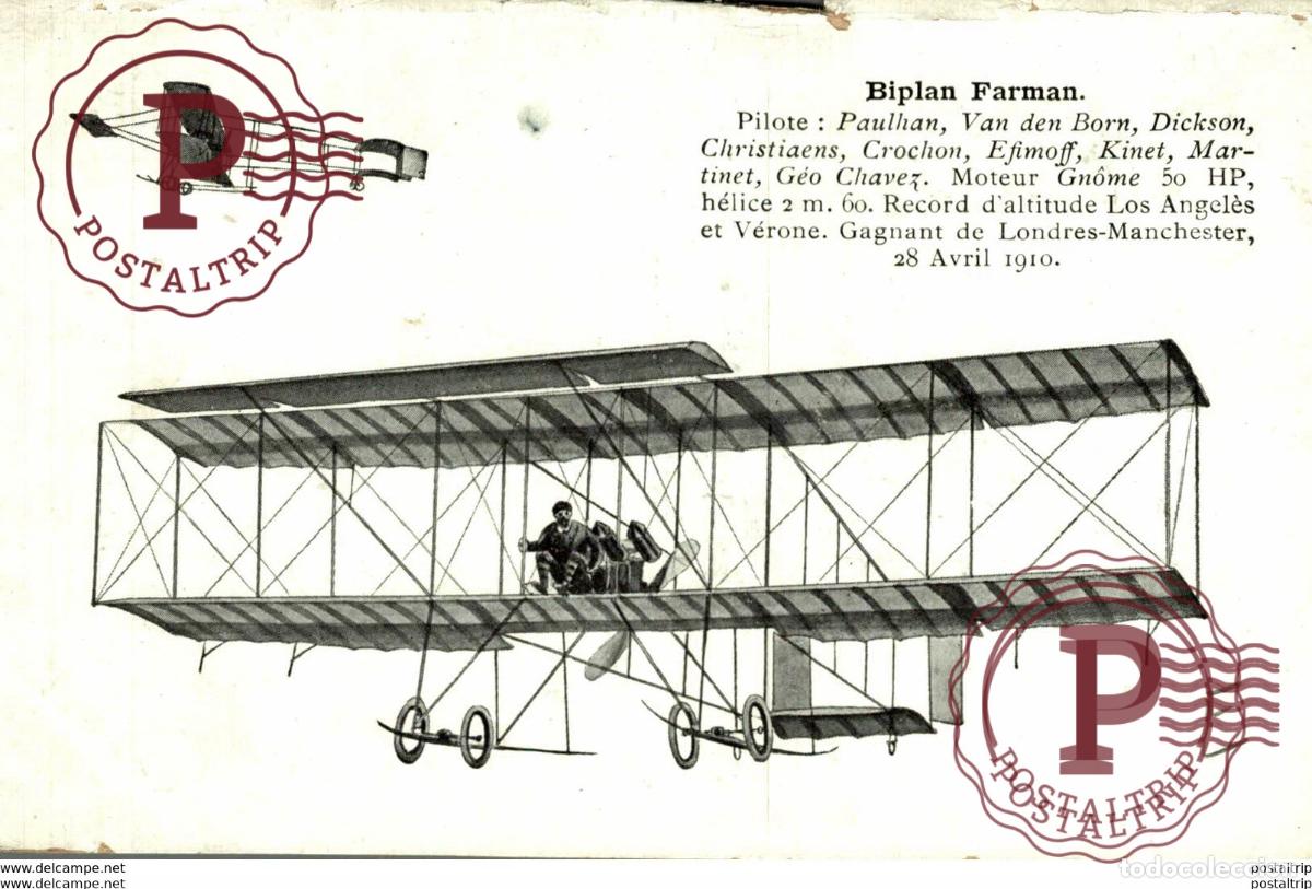 Postkarten: aviacion, avion, vliegtuig