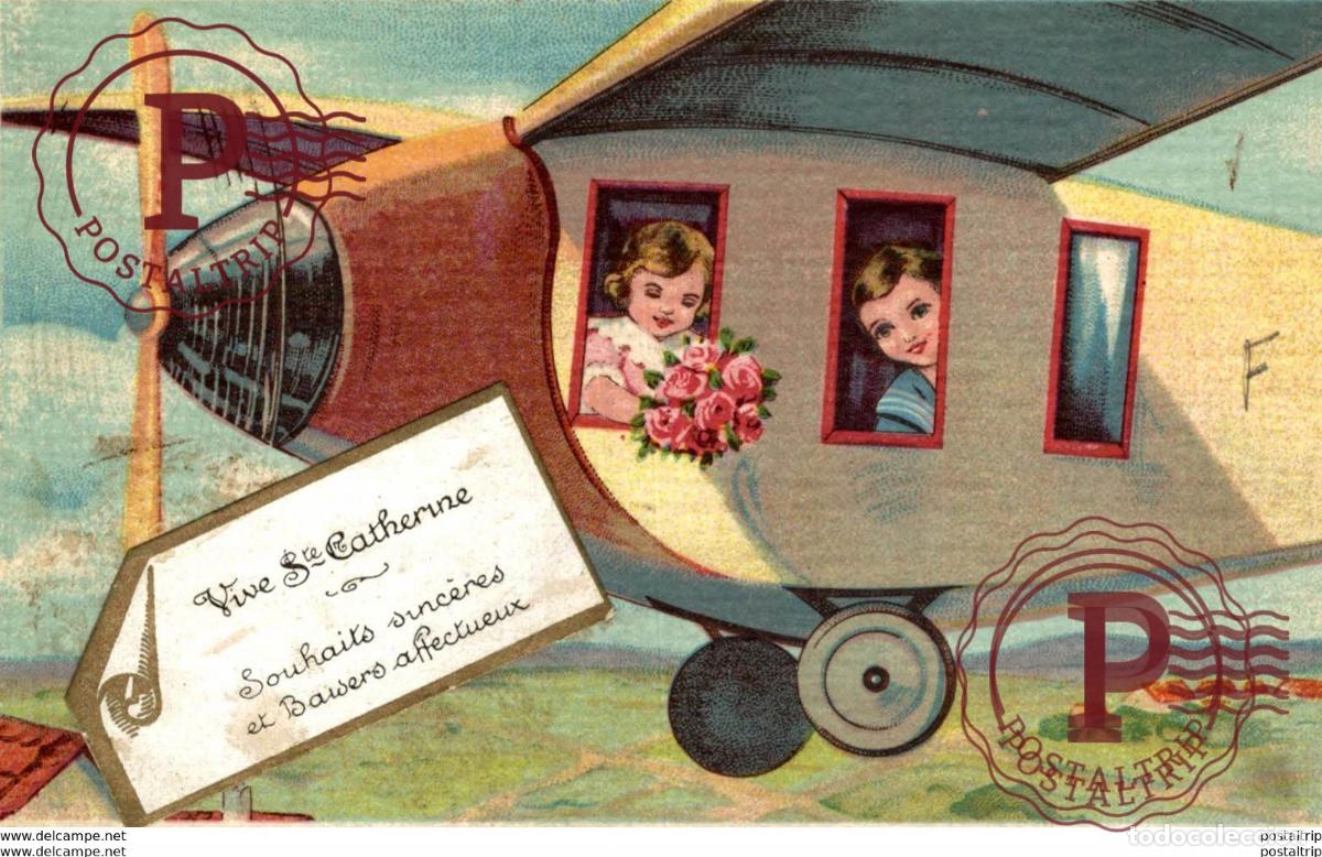Postkarten: aviacion, avion, vliegtuig