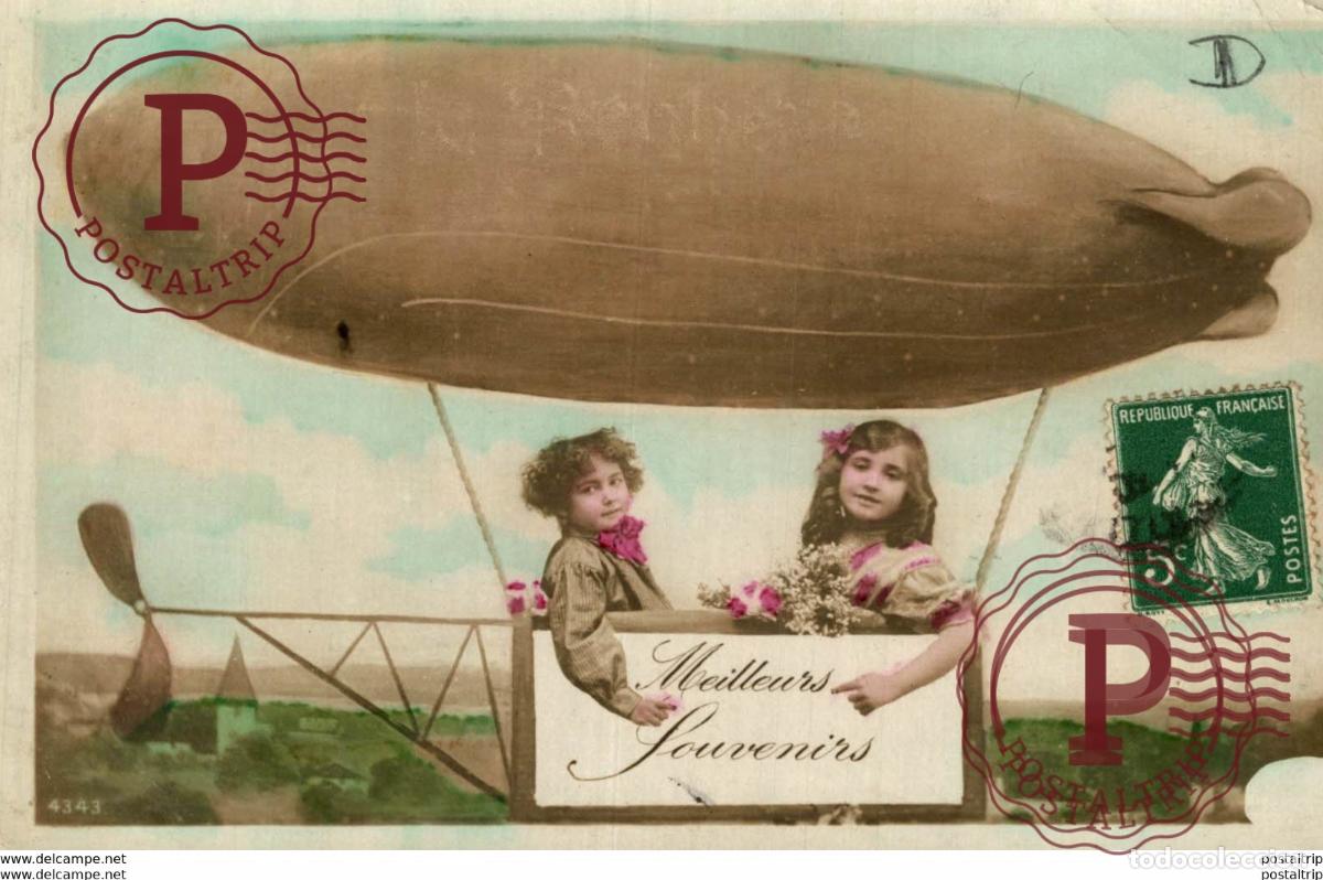 Postkarten: aviacion, avion, vliegtuig