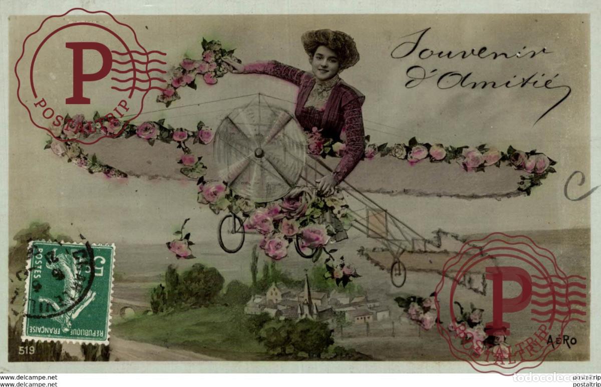 Postales: aviacion, avion, vliegtuig