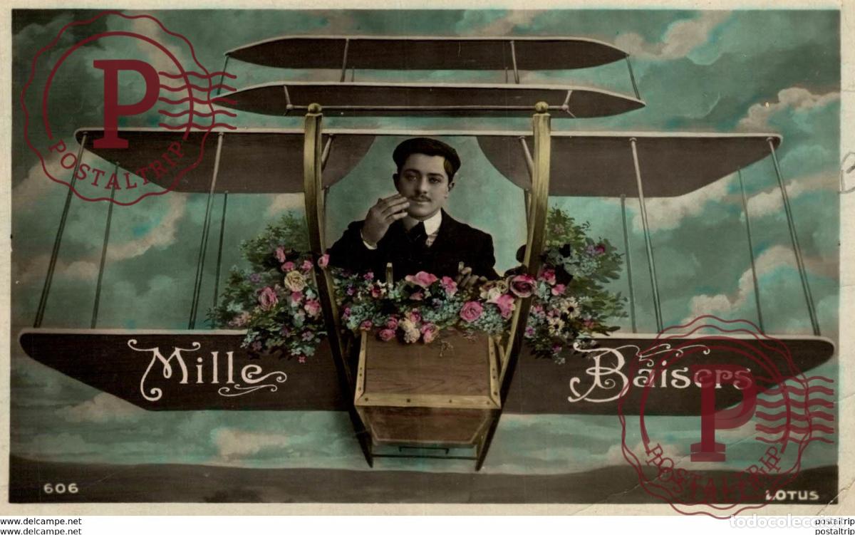 Postales: aviacion, avion, vliegtuig