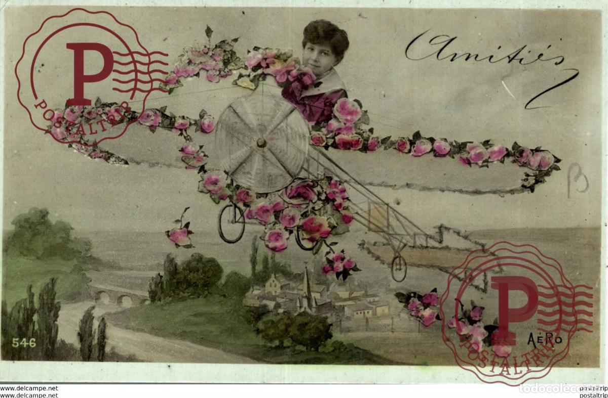 Postales: aviacion, avion, vliegtuig