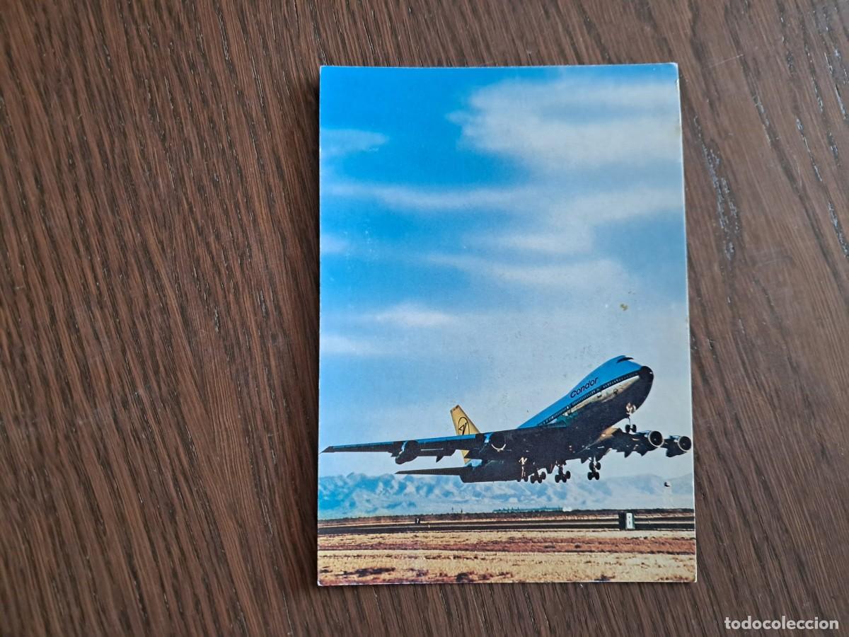 Postales: postal de Alemania, aviones, Condor Jumbo-jet, boeing 747.