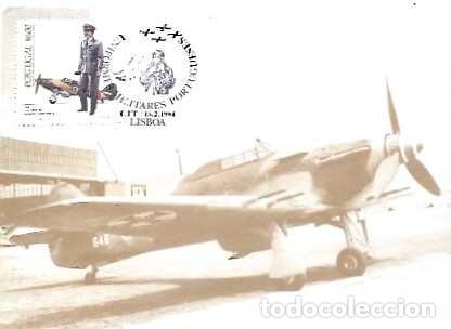 Postales: Portugal y M&aacute;xima, Uniformes militares portugueses, Fuerza A&eacute;rea, Hawker, Lisboa 1984 (51)