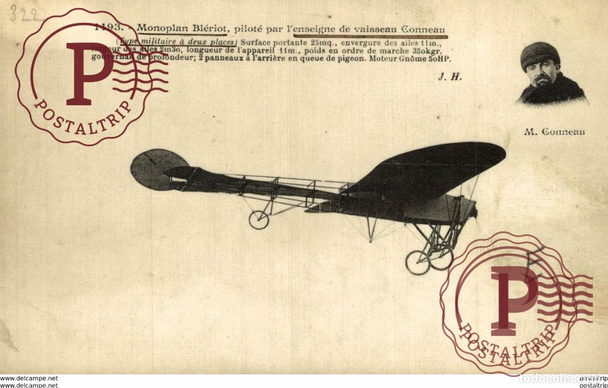Postales: M. CONNEAU, MONOPLAN BL&Eacute;RIOT - Foto 1