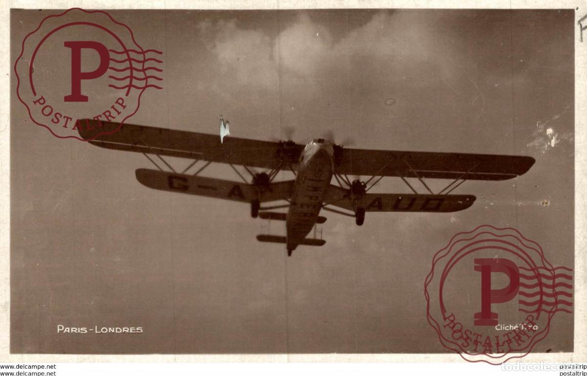 Postkarten: PARIS LONDRES. AVIACI&Oacute;N