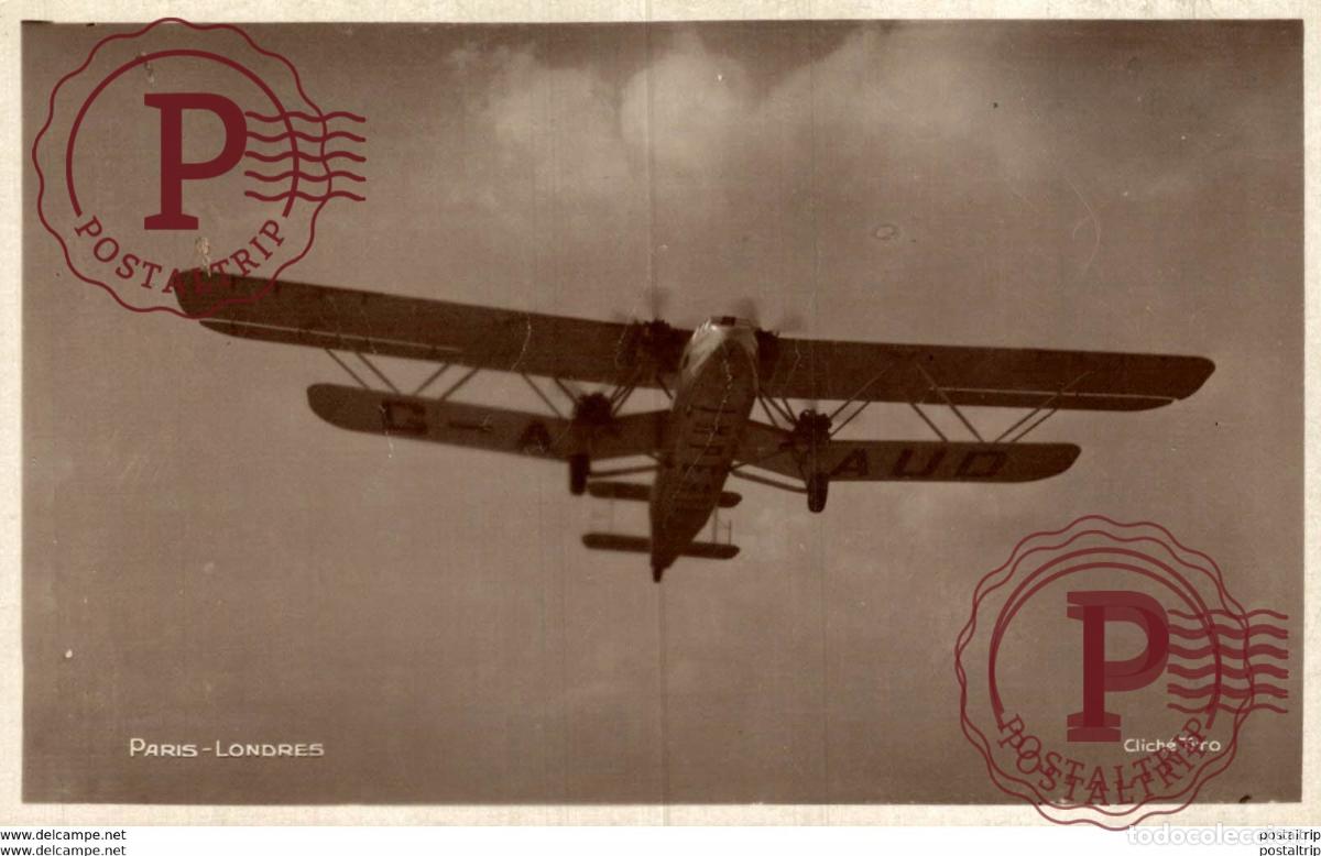 Postales: PARIS-LONDRES. AVIACI&Oacute;N - Foto 1