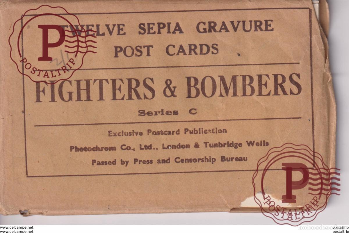 Postales: TRES RARE 12 CARDS FIGHTERS BOMBERS + BRITAIN PREPAID STIRLING LIGHTNING VICKERS LANCASTER WESTLAND