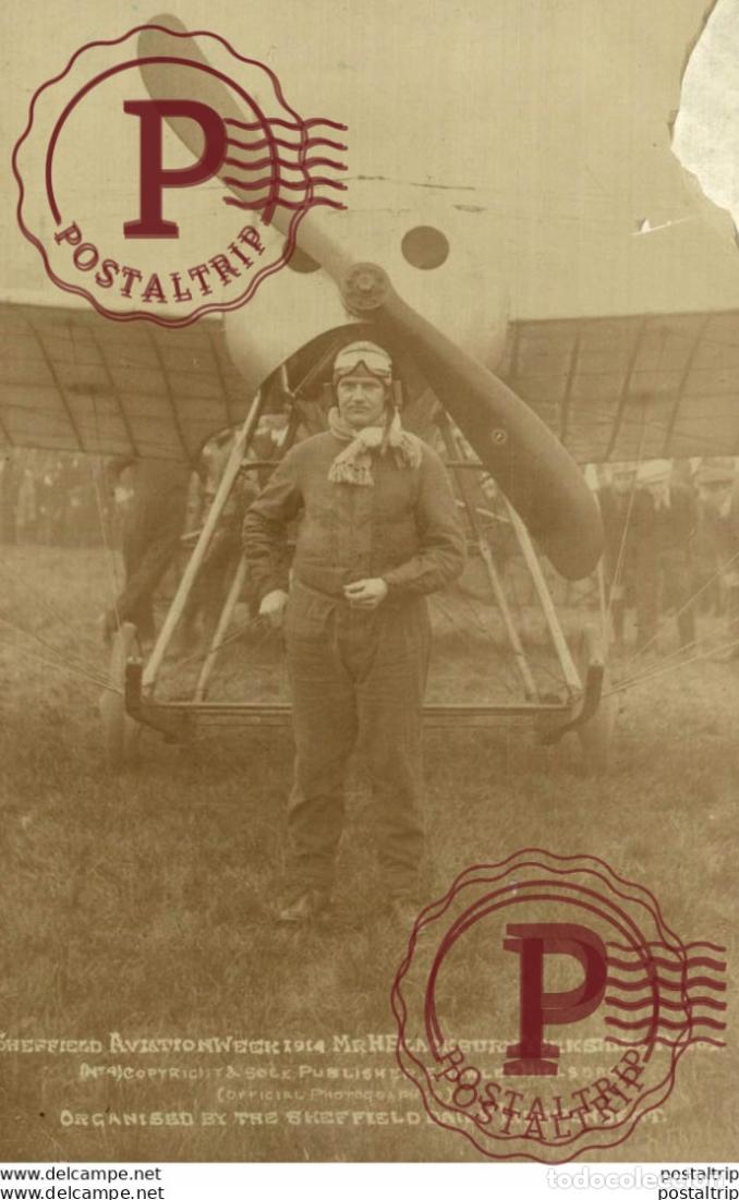 Postales: RPPC SEE RIGHT CORNER PLANE AVI&Oacute;N - Foto 1