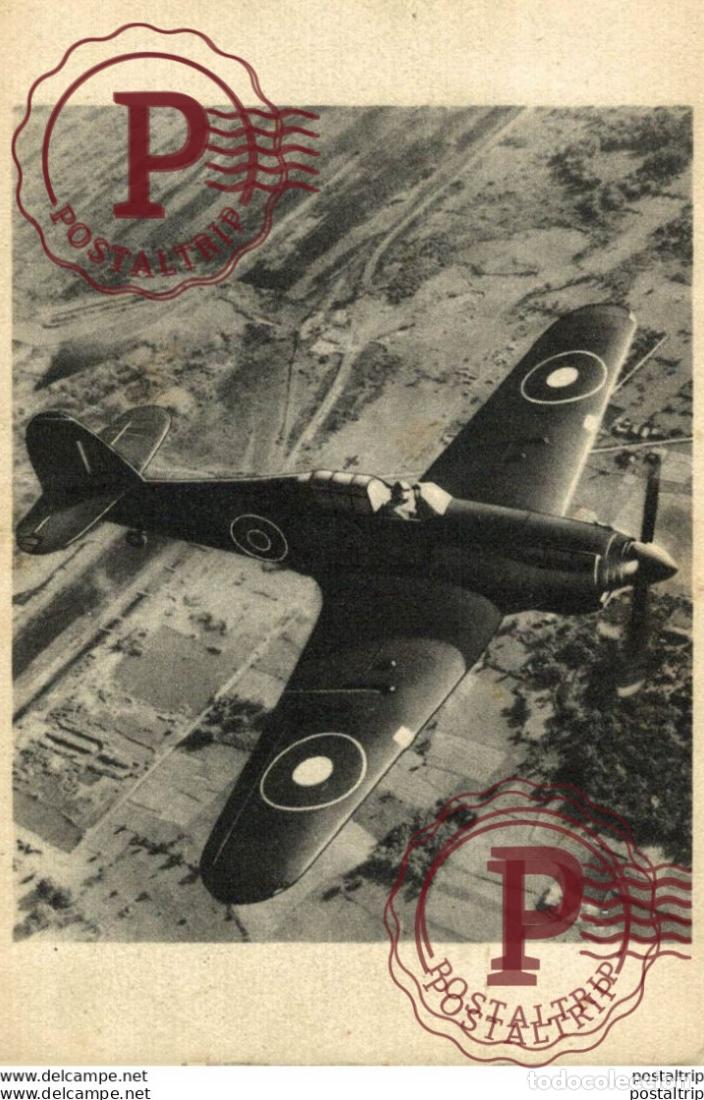 Postales: Jagdflugzeug vom Typ Hawker Hurricane JACHTVLIEGTUIG PLANE AVION